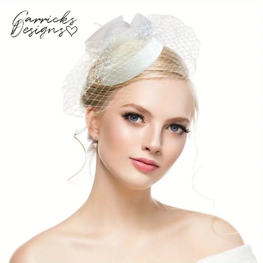 Women's Fascinaotr Hat Elegant Tiered Flower Fascinator For Weddings and more